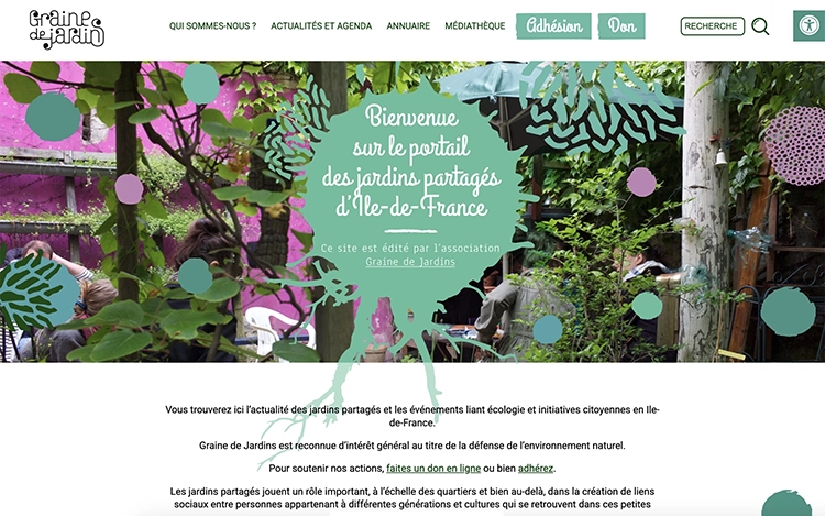 Refonte du site internet Spip de Graine de Jardins