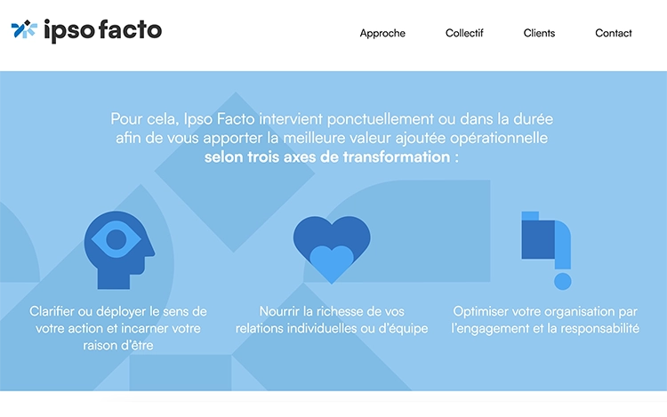 Création du site internet de Ipso Facto